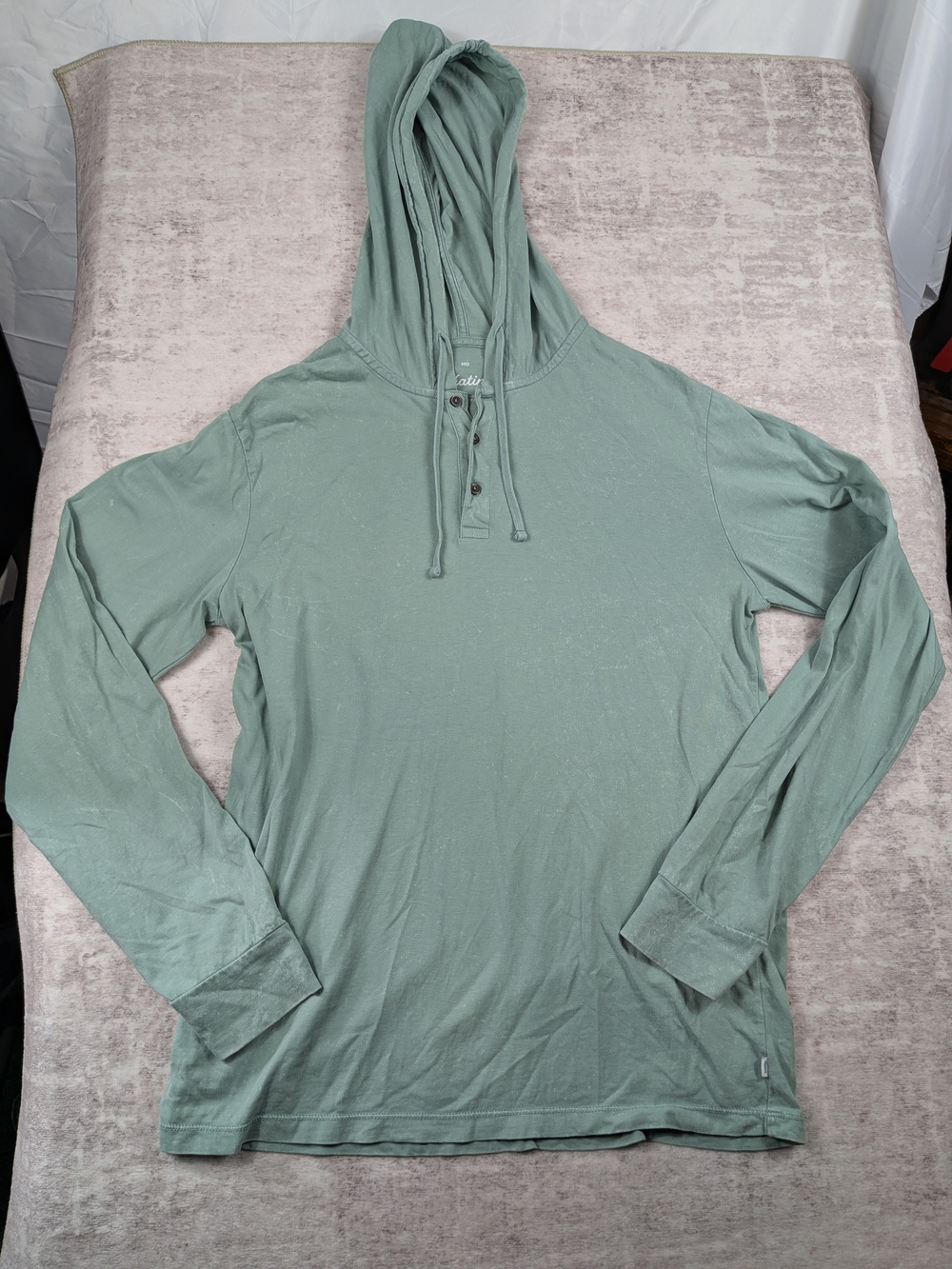 Katin Men's Light Sage Green Zip Hoodie Pullover